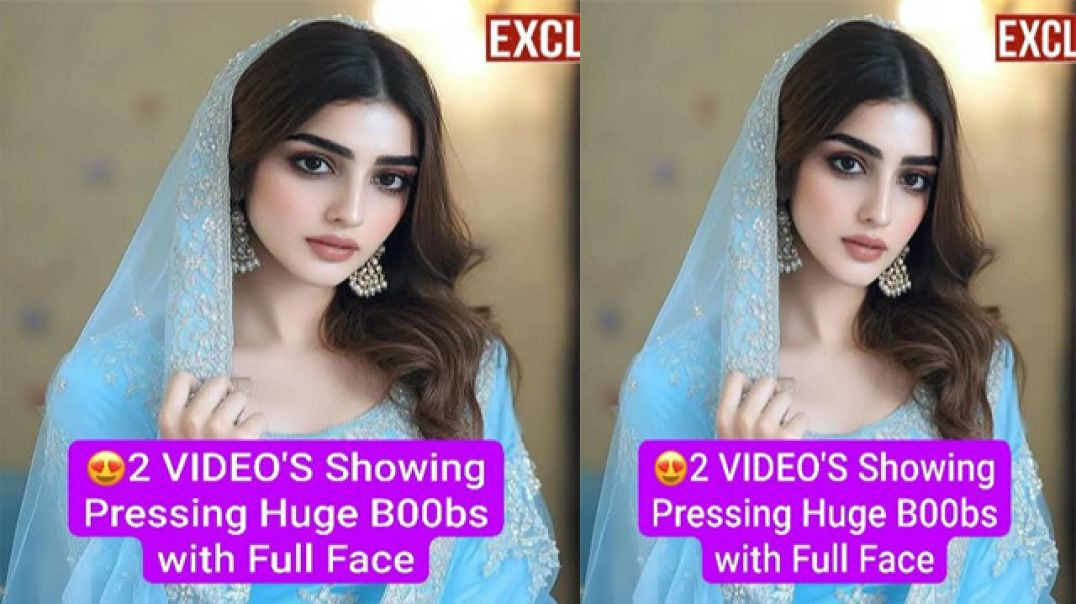 ⁣🥵Famous Paki Tiktoker Latest Most Exclusive Viral Stuff Showing Pressing Huge Boobs with Full Face💦